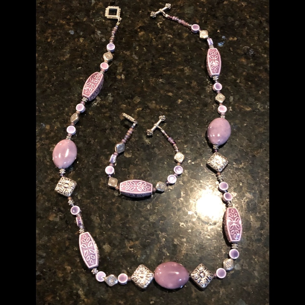 Beaded Necklace & Bracelet